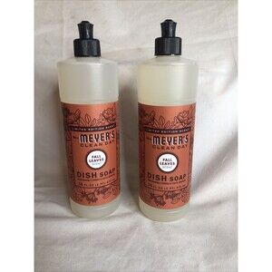 Mrs Meyers Clean Day Dish Soap Limited Edition Scent Fall 🍁Leaves 🍁 16oz 2-Pk